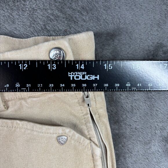 Ariat Heritage Women Riding Pants Breeches Equestrian Stretch Khaki Sz 26R I180 - Picture 6 of 11